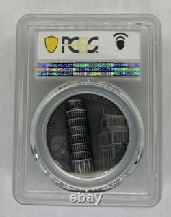 2022 PCGS MS70 2oz. Silver, PCGS MS70, Cook Island, FDOI, Leaning Tower of Piza
