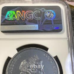 2022 S$5 Cook Island Secret Heart NGC Ms70 Antiqued 1oz Silver K7 Only 2002 Made