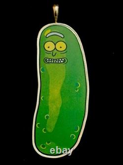 2022 cook Island Pickle Rick, Morty, Pendant, 1oz. 999, Silver
