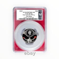 2023 $10 Cook Islands 2oz Silver Proof Mike Tyson PCGS PR70 DCAM First Strike