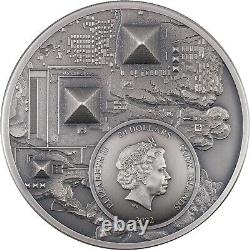 2023 $20 Cook Islands LEGACY OF THE PHARAOHS Antique Finish 3 Oz Silver Coin
