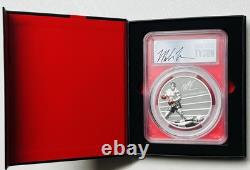2023 $25 Cook Islands MIKE TYSON 5oz SILVER PROOF PCGS PR70 FIRST STRIKE SIGNED