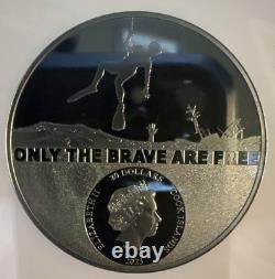 2023 3 Oz Silver $20 Cook Islands Real Heroes COAST GUARD NGC PF70UCAM 004/220