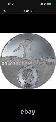 2023 3 Oz Silver $20 Cook Islands Real Heroes COAST GUARD NGC PF70UCAM 004/220