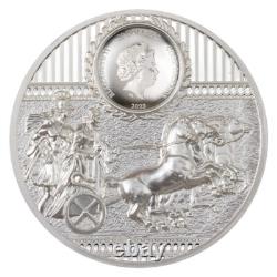 2023 3oz Silver Sparta Ultra High Relief Proof Mintage 888 Cook Islands