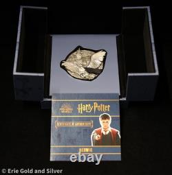 2023 $5 Cook Island Harry Potter Hedwig 5 oz Antique Silver Coin
