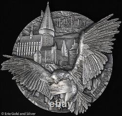 2023 $5 Cook Islands 5 oz Silver Harry Potter Hedwig Coin in OGP