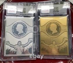 2023 $5 Cook Islands Mike Tyson Gold & Silver Cards Legends Series NGCX PL10