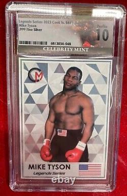 2023 $5 Cook Islands Mike Tyson Gold & Silver Cards Legends Series NGCX PL10