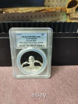 2023 $5 PCGS PR70DCAM Cook Island Second Skin, High Relief First Day Of Issue