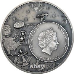 2023 ASTROLABE 2 oz high relief silver coin antiqued Cook Islands
