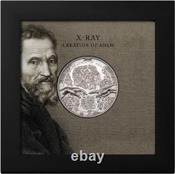 2023 CI $5 X-Ray Creation of Adam 1oz Silver High Relief Coin PCGS PR70