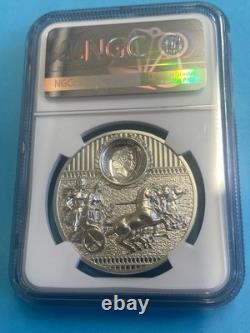 2023 CIT Sparta Warriors 1oz 999 Proof UHR Silver Cook Islands Coin NGC PF70 UC