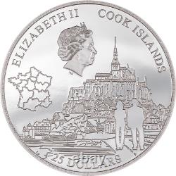 2023 Cook Island MONT-SAINT-MICHEL 5 oz Silver Coin