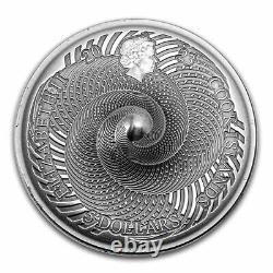 2023 Cook Islands 1 oz Antique Silver Spinning Coin SKU#274710