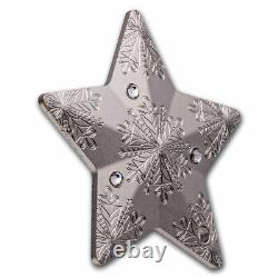 2023 Cook Islands 1 oz Silver Holiday Ornament Snowflake Star SKU#278984