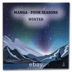 2023 Cook Islands 1 oz Silver Manga Four Seasons Winter