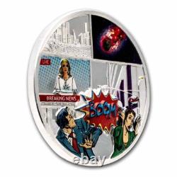 2023 Cook Islands 1 oz Silver Proof Tenham Meteorite