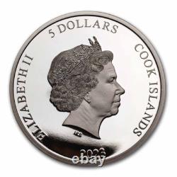 2023 Cook Islands 1 oz Silver Proof Tenham Meteorite