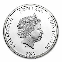 2023 Cook Islands 1 oz Silver Second Skin Proof Ready to Ship
