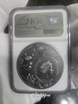2023 Cook Islands $10 Astrolabe 2oz Silver. 999 NGC MS70 Antiqued