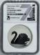 2023 Cook Islands $10 Black Swan 2 Oz Black Proof Silver High Relief NGC PF70
