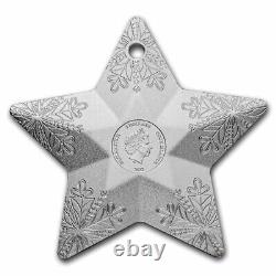 2023 Cook Islands 1oz. 999 Silver Holiday Ornament Snowflake Star CIT Mint