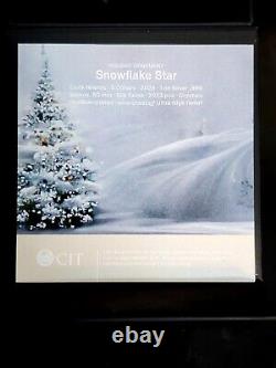 2023 Cook Islands 1oz. 999 Silver Holiday Ornament Snowflake Star CIT Mint