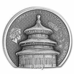 2023 Cook Islands 2 oz Silver Antique Beijing Temple of Heaven SKU#268871