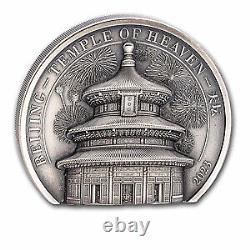 2023 Cook Islands 2 oz Silver Antique Beijing Temple of Heaven SKU#268871