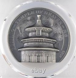 2023 Cook Islands 2 oz Silver Beijing Temple of Heaven MS-70 PCGS FDI OGP