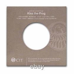 2023 Cook Islands 2 oz Silver Kiss the Frog Eye of a Fairytale