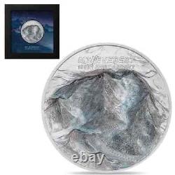 2023 Cook Islands 2 oz Silver Mt. Everest First Ascent Coin Pristine with OGP/COA