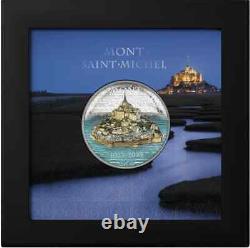 2023 Cook Islands 2 oz Silver Proof Mont Saint-Michel Stunning High Relief