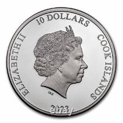 2023 Cook Islands 2 oz Silver Proof Mountains Half Dome