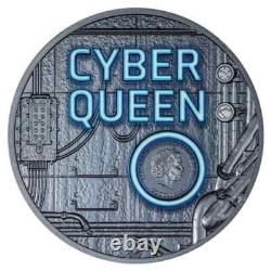 2023 Cook Islands $20 3oz Silver Cyber Queen The Beginning Ultra High Relief
