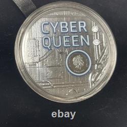2023 Cook Islands $20 Cyber Queen 3 oz Ultra High Relief silver coin withbox & COA 2023 Cook Islands $20 Cyber Queen 3 oz Ultra High Relief silver coin withbox & COA