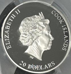 2023 Cook Islands $20 Silver Ultra High Relief Vault 3 oz PCGS PR-69 DCAM FDOI