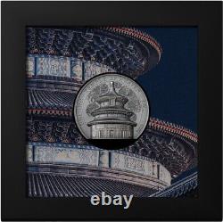 2023 Cook Islands $25 Beijing Temple of Heaven 5oz Antique Silver Coin