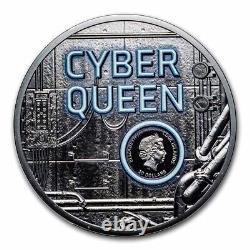 2023 Cook Islands 3 oz Silver Cyber Queen The Beginning Coin. 999 Fine (withBox)