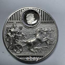 2023 Cook Islands $5 Sparta 1oz Silver Proof Coin UHR Warrior OGP