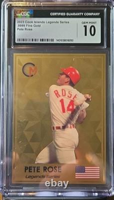 2023 Cook Islands. 5g Gold Legends Series Pete Rose Card Numbers Vary