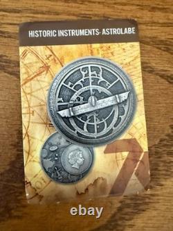 2023 Cook Islands Astrolabe 2oz Silver $10 Coin NGC MS70 Antiqued Seven K Holder