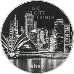 2023 Cook Islands Big City Lights Sydney 1oz Silver Colored Proof Coin