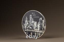 2023 Cook Islands Big City Lights Sydney 1oz Silver Colored Proof Coin