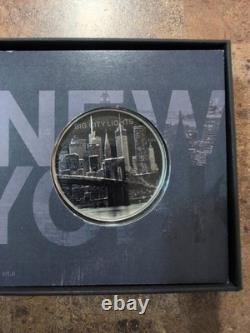 2023 Cook Islands Big City Lights Sydney 1oz Silver Proof Coin. NEW YORK