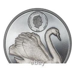 2023 Cook Islands Black Swan 2 oz Black Proof Silver Coin 30254