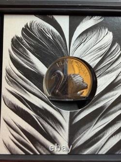2023 Cook Islands Black Swan 2 oz Black Proof Silver Coin 30254