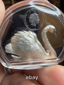 2023 Cook Islands Black Swan 2 oz Black Proof Silver Coin 30254