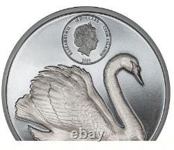 2023 Cook Islands Black Swan 2oz Silver Black Proof Coin